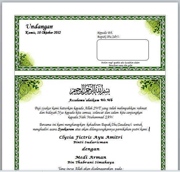 download contoh format undangan pernikahan
